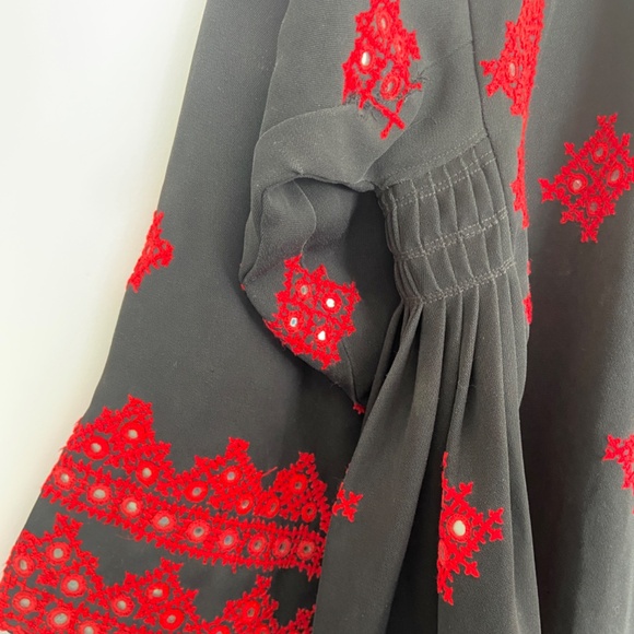 Balochi boho style mirrored embroidered statement dress tunic - Picture 7 of 9